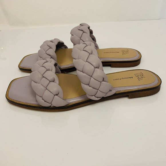 Time and Tru Women's Braided Two Band Sandals - Picture 4 of 8